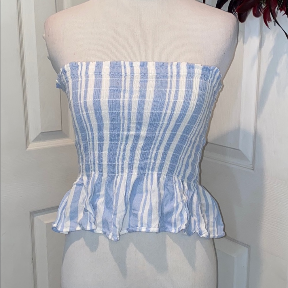 Peplum Tube Top